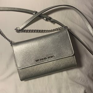 Michael Kors Silver Crossbody